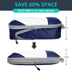 3 Set Compression Packing Cubes for Travel (Navy / 3 pcs)