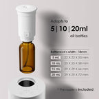 AN6 Waterless Essential Oil Diffuser Starter Kit (2white With Bcr)