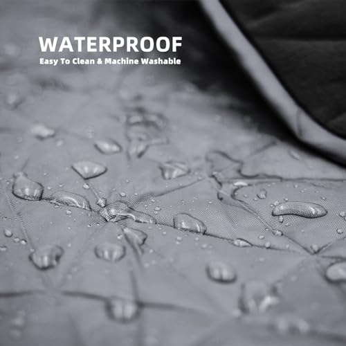 Large Waterproof Outdoor Blanket Thick Fleece 80" x 58" (Starry Gray-a)