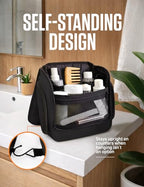 Hanging Travel Toiletry Bag (Black)