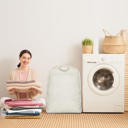 Cotton Wire Laundry Hamper Baskets Replacement Liner Bags (Beige,3pcs)