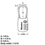4688D Set Your Own Combination TSA Approved Luggage Lock (Red / 1 Pack)