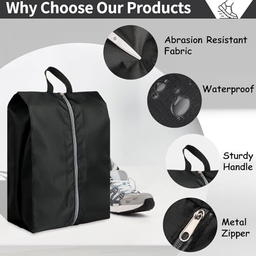 Shoe Bags for Travel (Black)