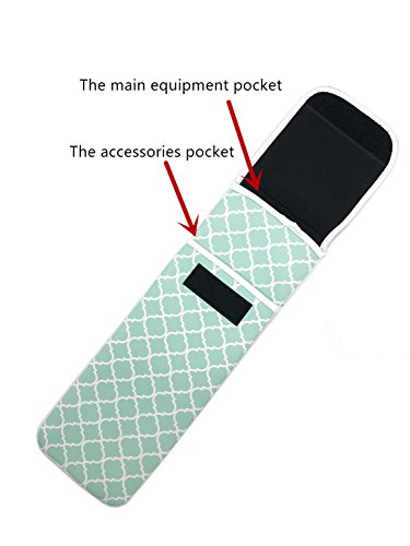 Hair Straighteners Case with Fastener (Green)