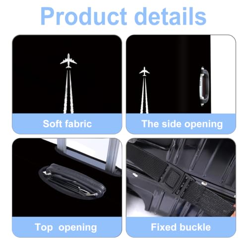 Jet Trail Luggage Cover Washable Suitcase Protector Anti (Jet Trail / XL(32-34inch suitcase))