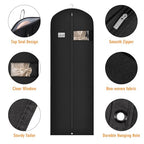 72 Inch Dress Bags for Gowns (Black / 72'' - 3PCS)