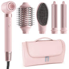 5 in 1 Hot Air Styler Wrap for Fast Drying (Pink)