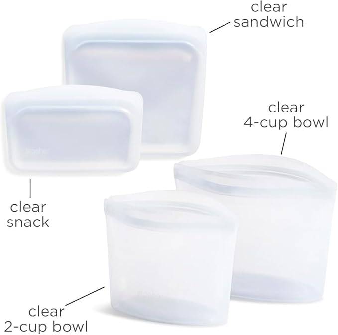 Stasher Premium Silicone Reusable Food Storage Bags, Lunch Bag, Travel - Image 5