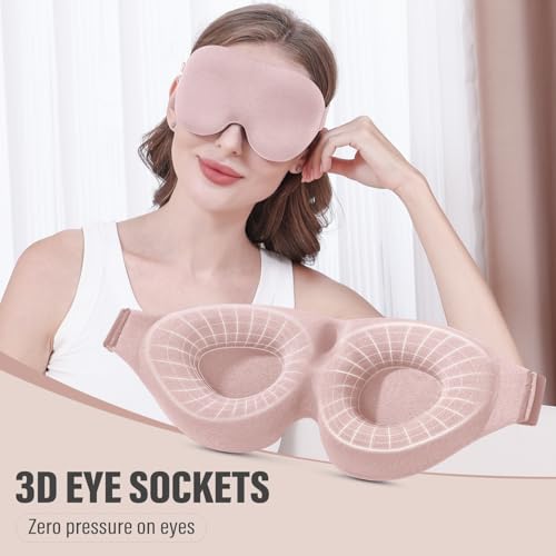 Sleep Mask for Side Sleeper (Pink)