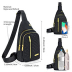 Small Crossbody Bags for Women Travel (Black)