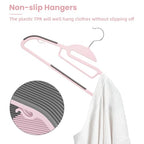 Plastic Hangers 50 Pack with Non (Pink / 50 pack)