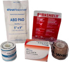 4 Shelf Restaurant Metal 1st Aid Cabinet Class B (4 Shelf Cabinet / Class B WITH tablets)