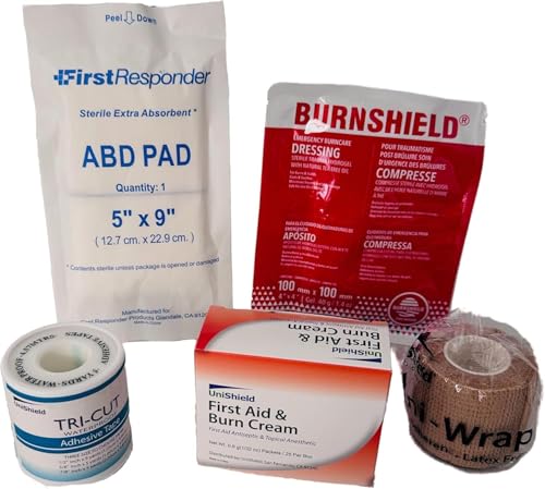 4 Shelf Restaurant Metal 1st Aid Cabinet Class B (4 Shelf Cabinet / Class B WITH tablets)