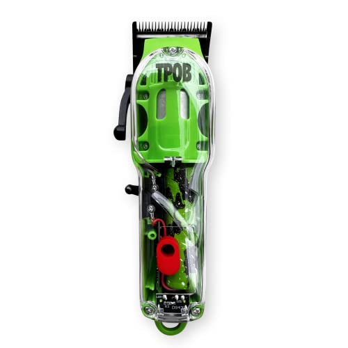 Slime 2 Barber Hair Clippers Trimmer Shaver Set for Men with Matte case and X Fade Blade (Green)