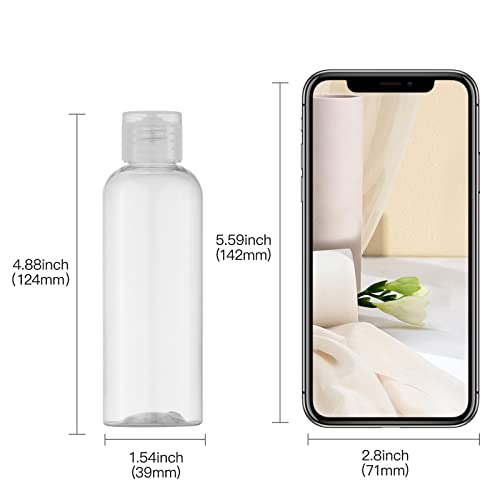 3.4 oz Travel Bottles for Toiletries (Clear1)