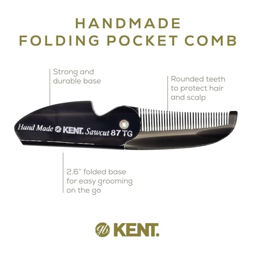 87T Combo Handmade Folding Pocket Comb for Men (Pack of 2 / Combo)