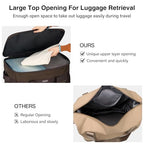 Expandable Luggage Bags for Travel Collapsible Suitcase with Wheels (Coffee)