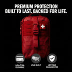 MyFAK PRO IFAK Trauma Kit & First Aid Kit with Tourniquet (Red / PRO)
