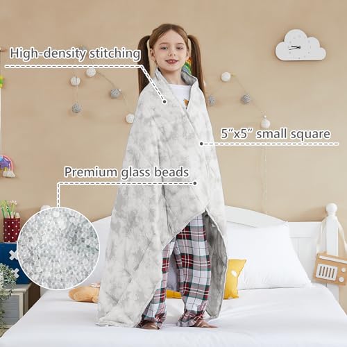 Weighted Blanket (20-grey White Tie Dye / 40" x 60" | 7lbs)