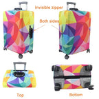 Thicker Travel Luggage Covers with Luggage Tag For Suitcase Tsa Approved (F2488 / L)