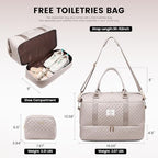 Travel Duffle Bag (Antiquewhite-b / Large-2 Pcs)