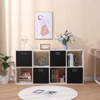 13x13x13 Inch Foldable Cube Storage Bins with Metal Handles (Black / 13 IN (4 Pack))