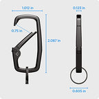 Life Rugged Carabiner Clips (Small / Gunmetal)