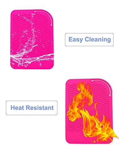 Heat Resistant Mat for Curling Iron (Pink)