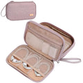 Electronics Travel Organizer Cord Case (Medium / Peach Pink)
