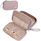 Electronics Travel Organizer Cord Case (Medium / Peach Pink)