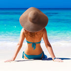 Sun Hats for Women Wide Brim Summer Hat Large Floppy Sun Straw Hat Foldable Packable Beach Hats UPF 50+ (1 Pack Medium Size: Coffee Brown (Head Circumference 22-22.8"))