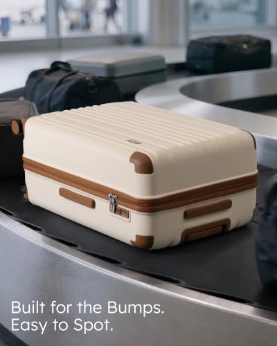 Luggage Lightweight and Durable Hardshell (Caramel Ivory2.0 / L(28in))
