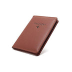 Travel Wallet & Family Leather Passport Holder Cover RFID Blocking Travel Wallet (Coffee)