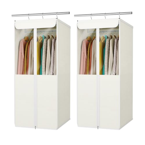 Garment Bags for Hanging Clothes (Beige / 40")