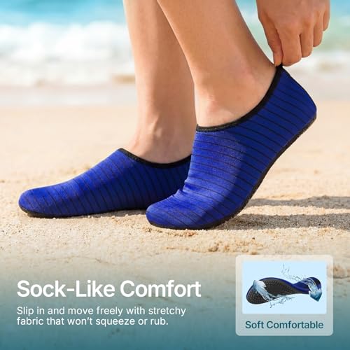 Water Shoes for Women Men Quick (7-8 Women/6-7 Men / Blue-w001)