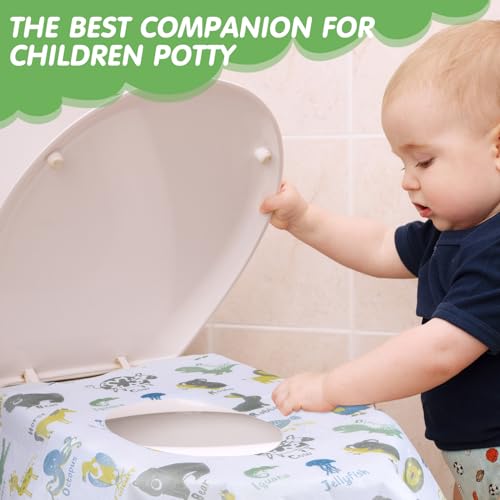 50 Packs Extra Large Disposable Toilet Seat Covers for Kids Adult