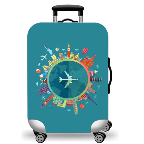 Travel Luggage Cover Suitcase Cover Protector Skins 18 (A15 Go Travel / M (for 22--24 inch luggage))
