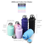 Collapsible Water Bottle (Black-27oz)