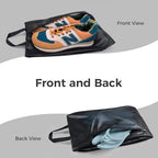 Shoe Bag for Travel (Black / Non-Foldable-Regular)