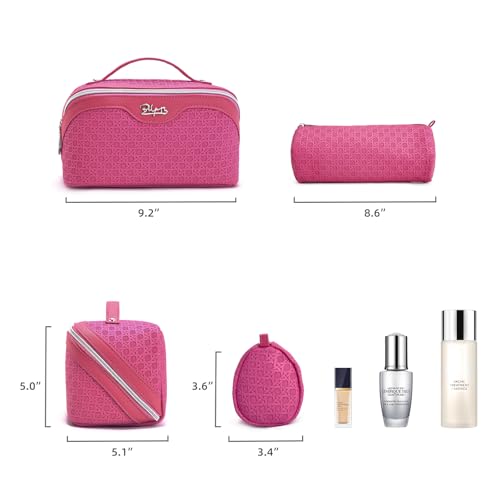 Travel Makeup Bag Cosmetic Bags for Women (M-73Rose)