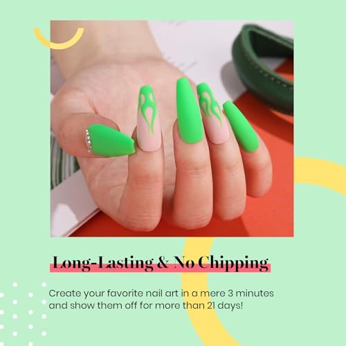 Beetles Neon Green Gel Nail Polish (H - Creme Green | Lime Green)