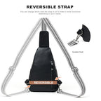 7L Crossboydy Sling Bag for Women Vegan Leather Crossbody Purse Fanny Pack Chest Bag for Travel (7L / 7l-black)