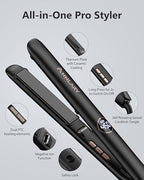 1 Inch Hair Straightener Flat Iron (1 Inch [Width Only] / Black)