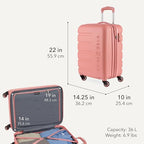 Signature Hardside Expandable Carry (Carry-On 19-Inch / Coral Almond)