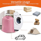 Extra Heavy Duty Laundry Bag with Handles (Pink / 28" x 36" | 1 Pack)