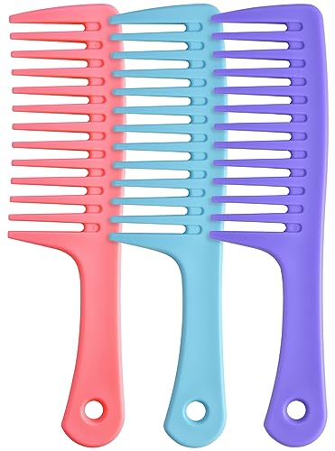 Wide Tooth comb (Pink，Blue，Purple)