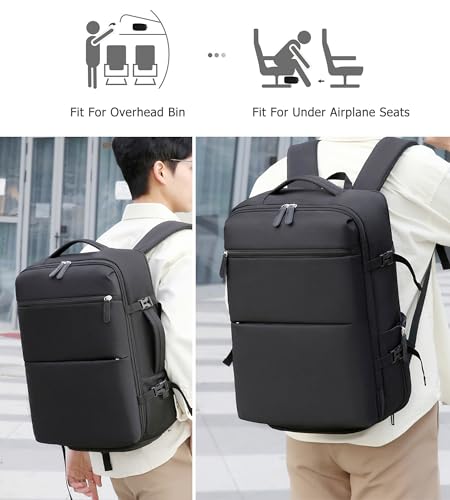 2 pcs PC Aluminum Frame Carry On Luggage Set (2/p set Jet Black zipperless (w/ laptop bag) / 20.8")