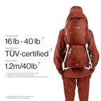 Canyon Scandinavian Hiking Baby Carrier Backpack (Canyon Red)