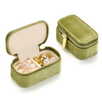 Small Travel Jewelry Case (Mini-Mistletoe Green / Small Rectangle)