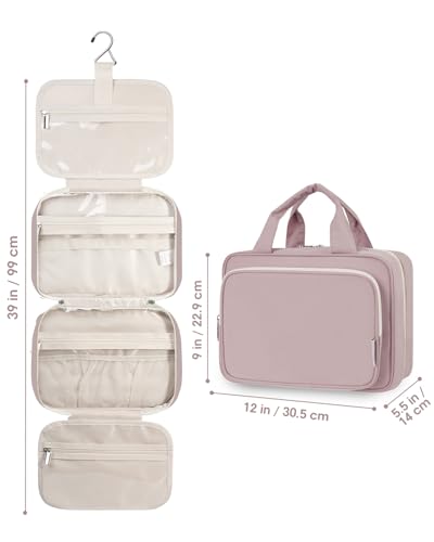 Travel Toiletry Bag for Women (A-Dusty Rose / Large)